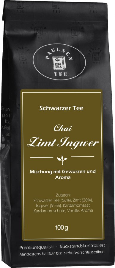 Chai Zimt Ingwer Schwarzer Tee