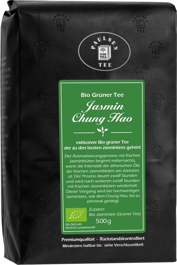 Bio Jasmin Chung Hao, grüner Tee